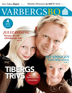 TRIVS TIBERGS - Varbergs Bostads AB