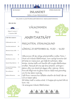 1,02 MB - Inlands Släktforskare