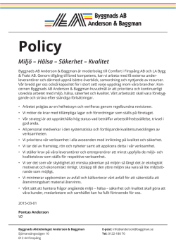 Policy [PDF] - Anderson & Baggman