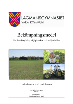 Bekämpningsmedel - Lagmansnatursida.se