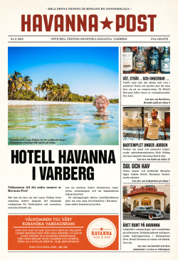 Läs som pdf - Hotell Havanna