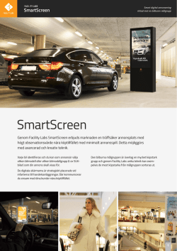 SmartScreen - Facility Labs AB