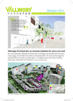 Vällingby Parkstad blir en levande stadsdel för stora och små