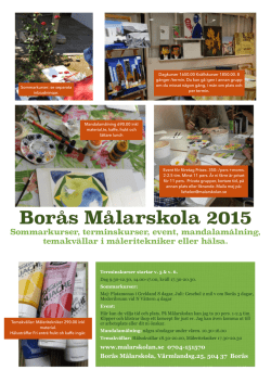 Det händer 2015 - Borås Målarskola