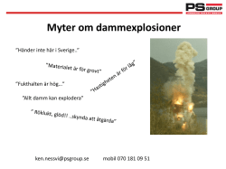 Myter om dammexplosioner