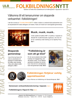 Nr 2/2013 - Uppsala Läns Bildningsförbund