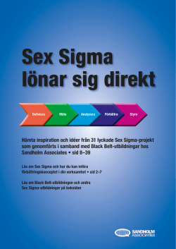 Sex Sigma - Sandholm Associates