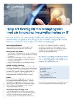 NF Techfleet - Nordea Finans Privat