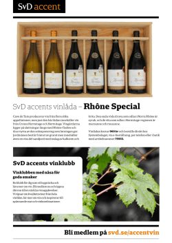 SvD accents vinlåda – Rhône Special