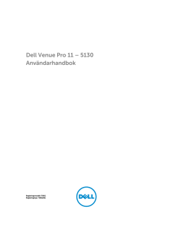 Dell Venue Pro 11 – 5130 Användarhandbok