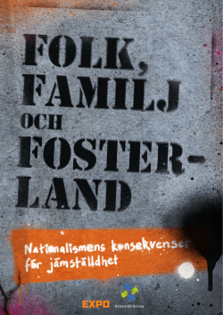 Folk, Familj och Fosterland–Nationalismens konsekvenser