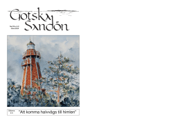 tidskrift mars 2014 - Gotska sandöns hembygdsförening