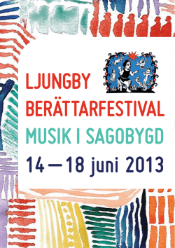 18 juni 2013 - Ljungby berättarfestival