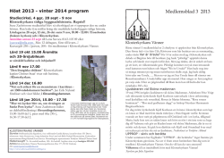 Medlemsblad 3 2013 - Vadstena och Dals församlingar
