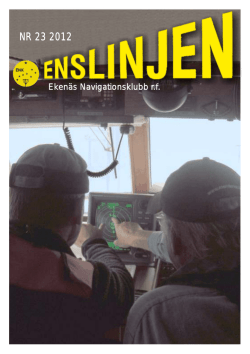 Enslinjen 2012 - Ekenäs Navigationsklubb rf