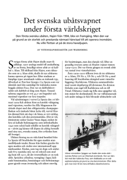 Det svenska ubåtsvapnet under första världskriget