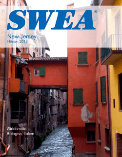 SWEA-Bladet Hösten 2013
