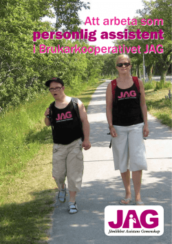 broschyr - Brukarkooperativet JAG