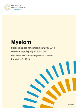 Myelom - Svensk Förening för Hematologi