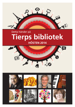 Tierps bibliotek HÖSTEN 2014