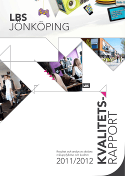 Kvalitetsrapport LBS Jönköping 2011/2012