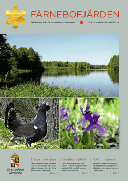 Nyhetsbrev 1 - Sveriges nationalparker