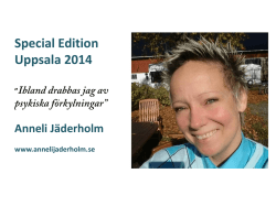 Uppsala psykiatri - Anneli Jäderholm