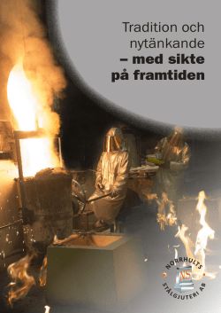 Tradition och nytänkande - Norrhults Stålgjuteri AB