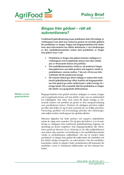 "Biogas från gödsel – rätt att subventionera?" som pdf-fil
