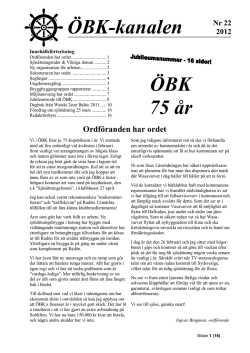 ÖBK-Kanalen nr 22 2012
