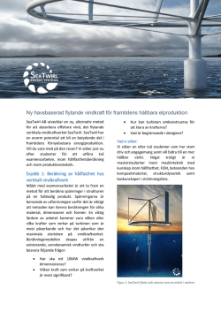 Ny havsbaserad flytande vindkraft för framtidens hållbara