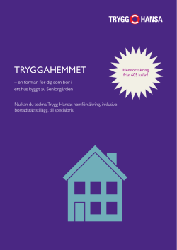 TryggaHemmeT - Seniorgården