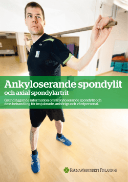 Ankyloserande spondylit och axial spondylartrit (Ryggradsreuma