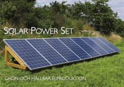 Solar Power Set broschyr