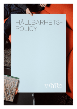 Hållbarhetspolicy för White (pdf)