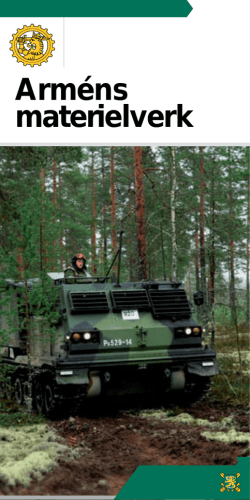 Arméns Materielverk (PDF broschyr, 1.0 MB)