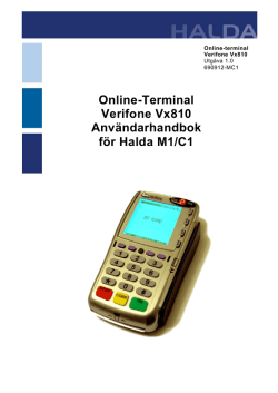VX810 med Halda M1/C1