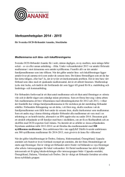 Verksamhetsplan 2014-2015.pages - Svenska OCD