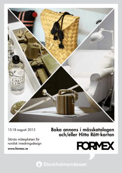 Formex annonsering katalog och Hitta Rätt