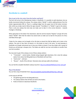 Stockholm in a Nutshell: ESN Sea Battle Travel Guide