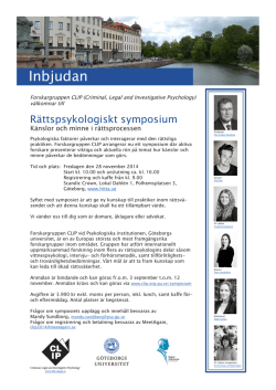 Inbjudan - CLIP - Göteborgs universitet