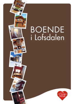 BOENDE - Lofsdalen