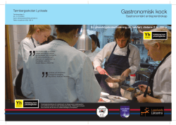 Gastronomisk kock YH-utbildning 200 p (pdf)