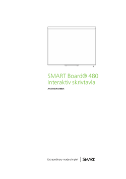 SMART Board 480 Interaktiv skrivtavla användarhandbok