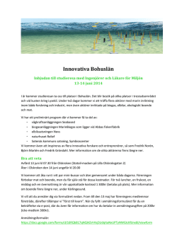 Innovativa Bohuslän - Ingenjörer för miljön