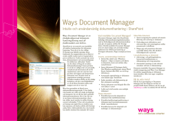 Ways Document Manager