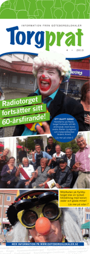 Radiotorget fortsätter sitt 60-årsfirande! Ett glatt