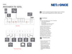Konfiguration av Inteno DG301 ADSL