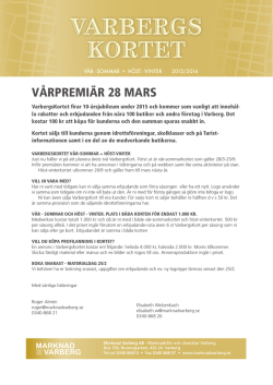 pdf med svarstalong om varbergskortet - Företagare