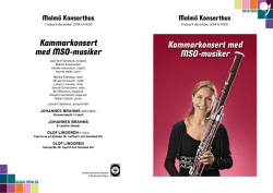 Kvällens program - Malmö Symfoniorkester